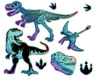 SET DINOSAURS MAGNET hologram tyranosaura SET DINOSAURS MAGNET hologram tyranosaura