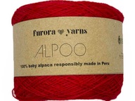 Priadza Furora Yarns 100% detská alpaka červená Priadza Furora Yarns 100% detská alpaka červená