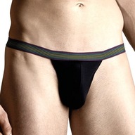 Čierne klasické pánske tangá SoftLine 4496 XL Čierne klasické pánske tangá SoftLine 4496 XL