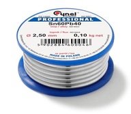 CYNEL Cín Spájkovací kov 2,5 mm 100g Sn60Pb40 CYNEL Cín Spájkovací kov 2,5 mm 100g Sn60Pb40