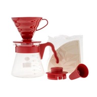 Hario Set V60-02 Red drip + server + filtre