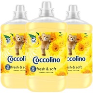 Coccolino Happy Yellow Aviváž Fresh & Soft 3x1,7L 204 praní Coccolino Happy Yellow Aviváž Fresh & Soft 3x1,7L 204 praní