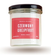 Wax and Wick Sójová sviečka ČERVENÝ GRAPEFRUIT 300ml Wax and Wick Sójová sviečka ČERVENÝ GRAPEFRUIT 300ml