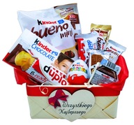Darčekový kôš Sada sladkostí KINDER Box Narodeninový darček k meninám 18 Darčekový kôš Sada sladkostí KINDER Box Narodeninový darček k meninám 18