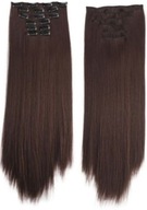 CLIP IN predlžovanie vlasov hnedé 60cm ako NATURAL CLIP IN predlžovanie vlasov hnedé 60cm ako NATURAL