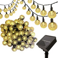 Záhradná girlanda na terasu Balkón 60x LED Solar Záhradná girlanda na terasu Balkón 60x LED Solar