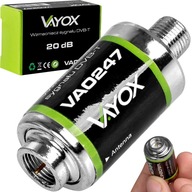 DVB-T2 ANTÉNNY ZOSILŇOVAČ PRE POZEMNÝ TV SIGNÁL 12V VÝKONNÝ 20dB VAYOX DVB-T2 ANTÉNNY ZOSILŇOVAČ PRE POZEMNÝ TV SIGNÁL 12V VÝKONNÝ 20dB VAYOX