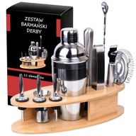 BARMANSKÁ SÚPRAVA NA NÁPOJE STOJAN NA ŠEJKER SHAKER 11 ks. VIANOČNÝ DARČEK BARMANSKÁ SÚPRAVA NA NÁPOJE STOJAN NA ŠEJKER SHAKER 11 ks. VIANOČNÝ DARČEK