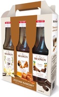 Monin kávový sirupový set mix príchutí 3x250ml