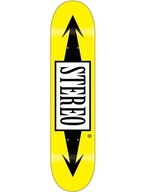 Deck Stereo Arrows Yellow Deck pre skateboard 8.25