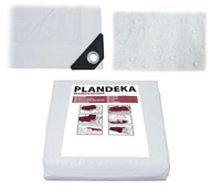 TARPAIN 10x12 Biela vystužená pevná vodeodolná plachta UV+ 12x10m TARPAIN 10x12 Biela vystužená pevná vodeodolná plachta UV+ 12x10m