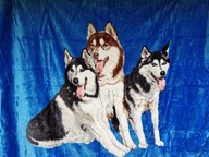 Elway deka 160x210 HUSKY DOG BLUE DOGS Hrub