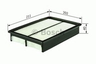 Vzduchový filter Bosch 1 457 433 963 CHEVR LANOS