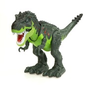 Elektronický dinosaurus T-REX chodí a reve na zeleno Elektronický dinosaurus T-REX chodí a reve na zeleno