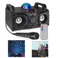 KARAOKE BOOMBOX LED USB BT set MIKROPHONE REMOTE