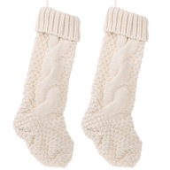 2ks Xmas Socks Candy Bag Dekorácia na vianočný stromček 2ks Xmas Socks Candy Bag Dekorácia na vianočný stromček