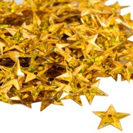 Malé hviezdne flitre 10 mm 150ks trblietavé zlato