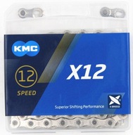 Reťaz KMC X12 NPNP 12 rýchlostná 126 článkov strieborná Reťaz KMC X12 NPNP 12 rýchlostná 126 článkov strieborná
