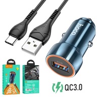 QC3.0 3A 18W rýchla autonabíjačka + USB kábel typu C USB-C 1M QC3.0 3A 18W rýchla autonabíjačka + USB kábel typu C USB-C 1M