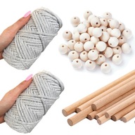 SADA MACRAME PRE ZAČIATOČNÍKOV PRE DIY UČENIE SADA MACRAME PRE ZAČIATOČNÍKOV PRE DIY UČENIE