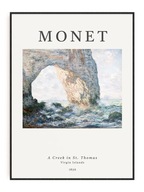 Monet - The Manneport PLAKÁTOVÝ OBRAZ 13x18