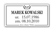 Náhrobná doska PLAKÁTA na hrob 59x29 59x29 cm Náhrobná doska PLAKÁTA na hrob 59x29 59x29 cm