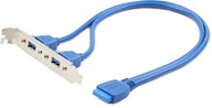 Gembird CC-USB3-RECEPTACLE kábel modrý 0,45 m