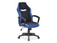 Herná otočná stolička CAMARO modrá/čierna