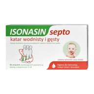 Isonasin Septo, roztok na vyplachovanie nosa, 5 ml x 20 ampuliek