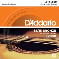 Str.D'addario EZ900 pre akustickú gitaru 10-50 Str.D'addario EZ900 pre akustickú gitaru 10-50