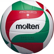 5 Volejbalová lopta Molten V5M2000 bielo-červeno-zelená
