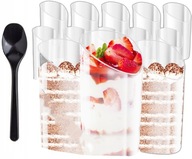 Šálky a poháre na zákusky 75ml + lyžičky Šálky a poháre na zákusky 75ml + lyžičky