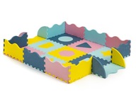 Penová podložka s plotom puzzle suchý bazén 37 ks Penová podložka s plotom puzzle suchý bazén 37 ks