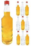 10x MONOPOL sklenené fľaše na víno, tinktúry, vodku, likér, 500 ml + uzáver