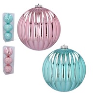 VIANOČNÉ BAMBLE 15 cm SET. 3 BAUBE MINT/RUŽOVÁ VIANOČNÉ BAMBLE 15 cm SET. 3 BAUBE MINT/RUŽOVÁ