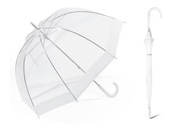 Priehľadný hlboký dáždnik Happy Rain s lemom Priehľadný hlboký dáždnik Happy Rain s lemom