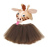 ČIAPKA + SUKŇA OUTFIT ŽIRAFA LETNÁ ZOO PÁRTY ČIAPKA + SUKŇA OUTFIT ŽIRAFA LETNÁ ZOO PÁRTY