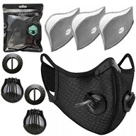 Maska + 3 opakovane použiteľný antivírusový filter Hepa PM2.5 Maska + 3 opakovane použiteľný antivírusový filter Hepa PM2.5