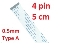 Flex páska FPC FFC VW-1 AWM 20624 80C 60V 5cm 4pin Flex páska FPC FFC VW-1 AWM 20624 80C 60V 5cm 4pin
