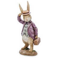 Elegantný veľkonočný zajačik s klobúkom