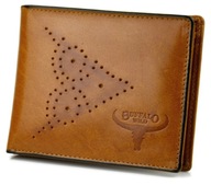 Pánska kožená peňaženka Buffalo Hnedá tenká RFID