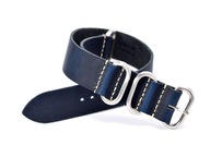 Remienok na hodinky 20MM NATO BLUE Vintage Leather