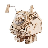Drevený 3D puzzle pes Rokr s hudobnou skrinkou Drevený 3D puzzle pes Rokr s hudobnou skrinkou