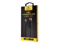 GEMBIRD adaptér USB-C na DisplayPort čierny 4K 60