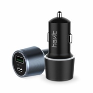 PD QC USB-C USB 18W rýchla autonabíjačka PD QC USB-C USB 18W rýchla autonabíjačka