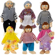 Sada bábik pre domčeky pre bábiky 7 kusov