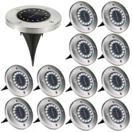 12x SOLÁRNE ZEMNÉ SVIETIDLO 16 LED NÁbehové SVIETIDLO 12x SOLÁRNE ZEMNÉ SVIETIDLO 16 LED NÁbehové SVIETIDLO