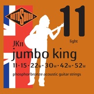 Struny pre akustickú gitaru ROTOSOUND 11-52 JK11 Struny pre akustickú gitaru ROTOSOUND 11-52 JK11