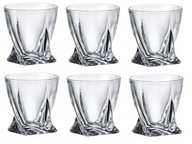 BOHEMIA QUADRO Sada 6 pohárov na whisky, 340 ml, krištáľ BOHEMIA QUADRO Sada 6 pohárov na whisky, 340 ml, krištáľ