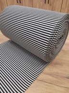 Rib 2x2 - OffWhite Stripes / Black 1 meter Rib 2x2 - OffWhite Stripes / Black 1 meter